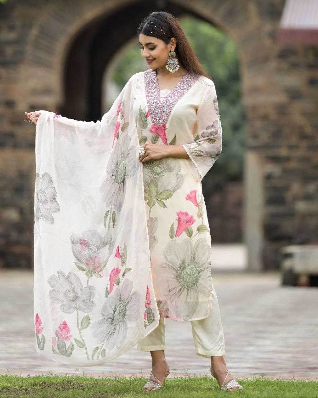 Georgette Printed Kurti - MYLUXURY LANE ENTERPRISE